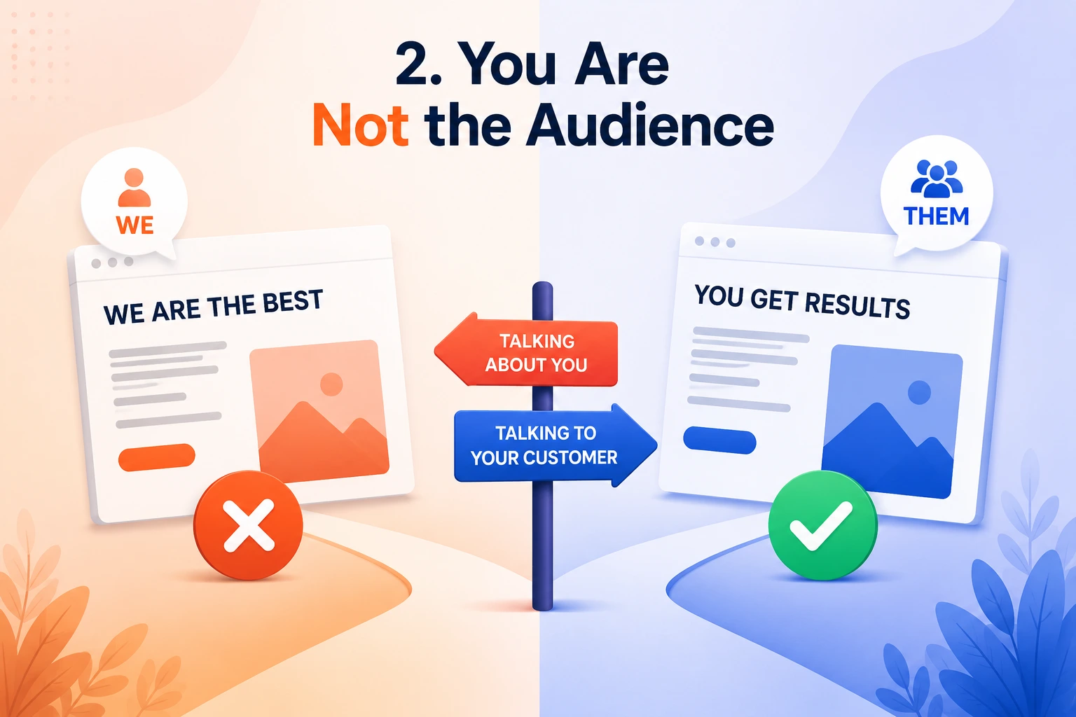 Designing a website for customers instead of the business owner